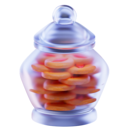 Cookies In A Jar  3D Icon