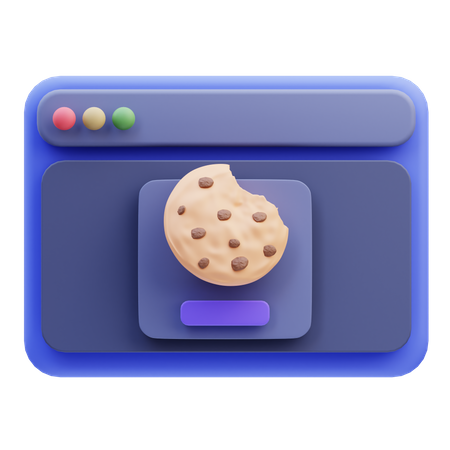 Cookies Web  3D Icon