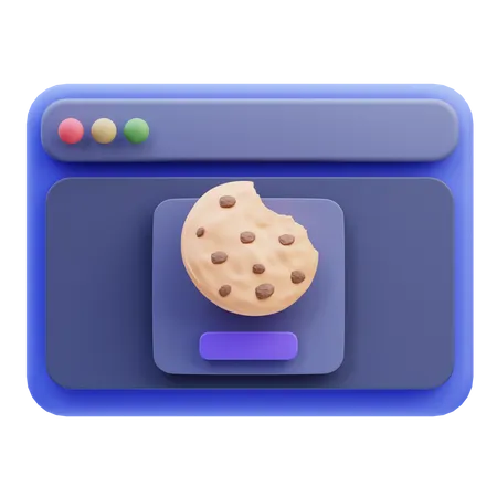 Cookies web  3D Icon