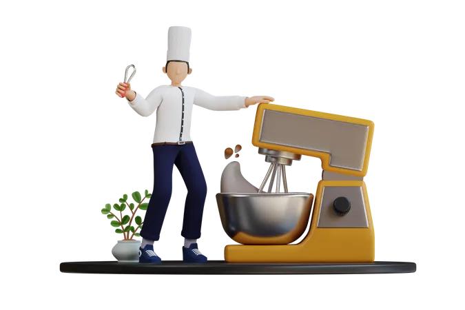 Cooking  3D Illustration
