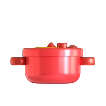 Cooking Pot Curry 3 D Icon Good For Eid Al Adha 3D Icon