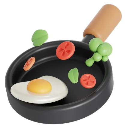 Cooking food  3D Icon