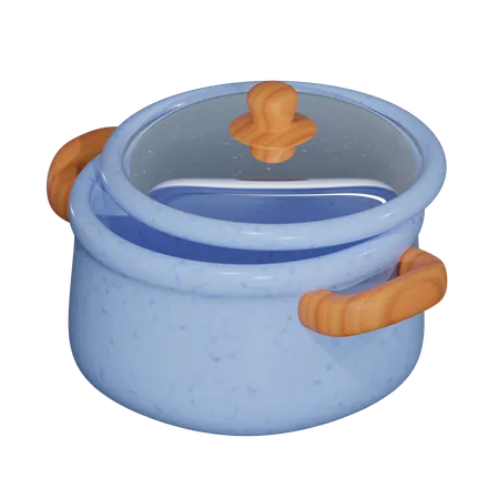 Cooking Pot 3 D Icon 3D Icon