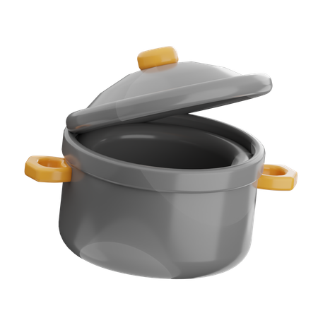 調理鍋  3D Icon