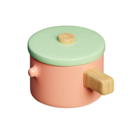 調理鍋  3D Icon