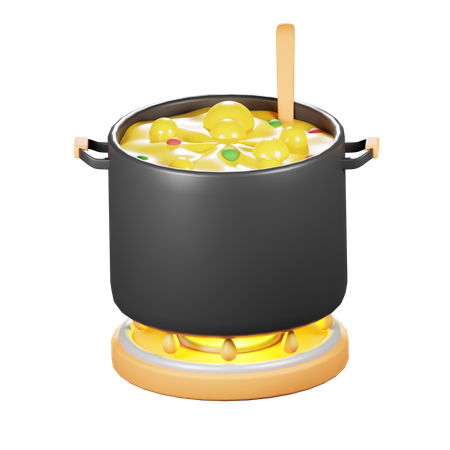 Cooking Pot  3D Icon