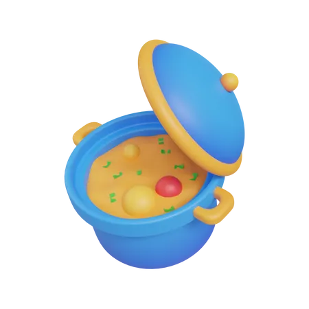 Cooking Pot  3D Icon