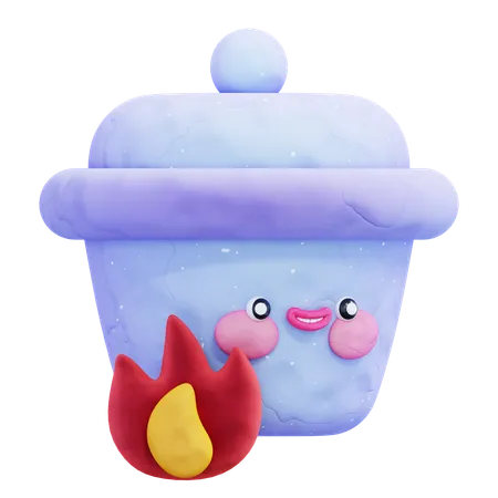 Cooking Pot  3D Icon