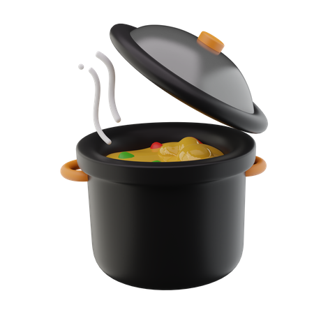 Cooking Pot  3D Icon