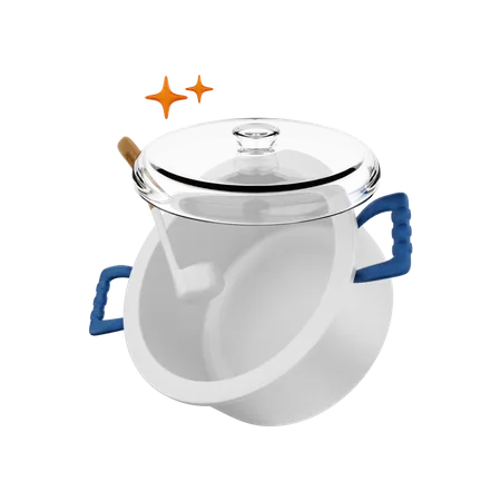 Cooking Pot  3D Illustration