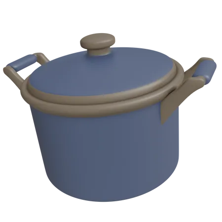 Cooking Pot Rendering With High Resolution Kitchen Appliances Illustration 3D Icon