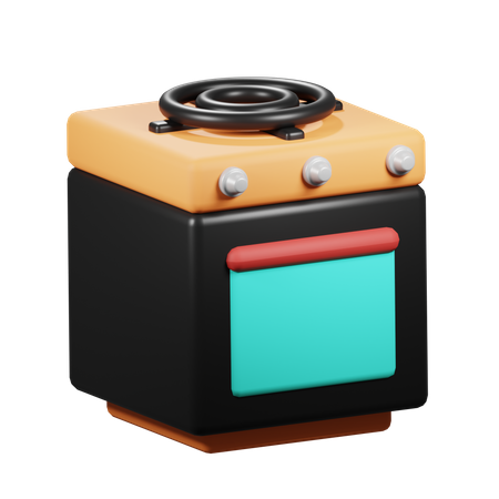 Cooking Stove  3D Icon