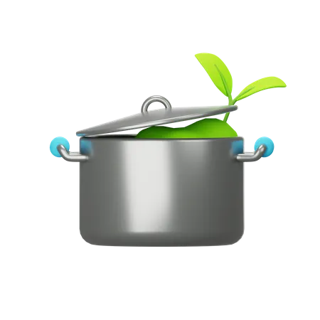 Cooking Vegan Food  3D Icon