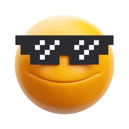 Cool Emoji 3 D Render Icon Illustration 3D Icon