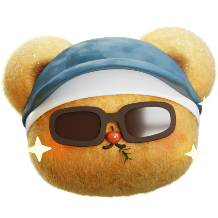 Cool Bear  3D Icon