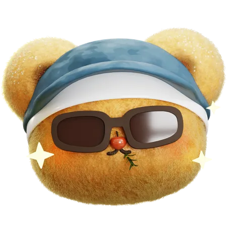 Cool Bear  3D Icon