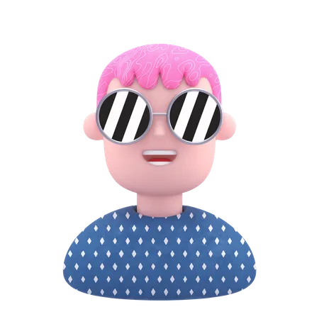 Cool Boy  3D Illustration