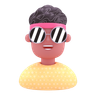 3d cool boy emoji