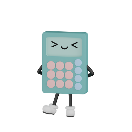 Cool Calculator  3D Illustration