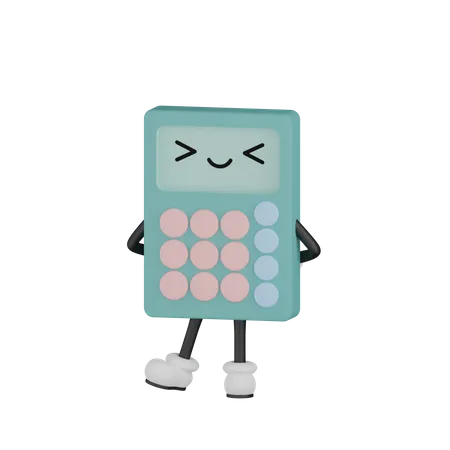 Cool Calculator  3D Illustration