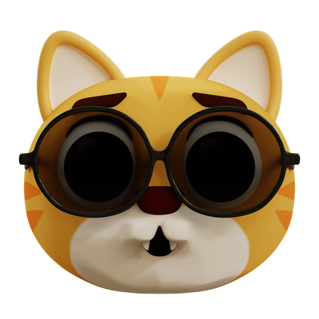 Cool Cute Cat  3D Icon