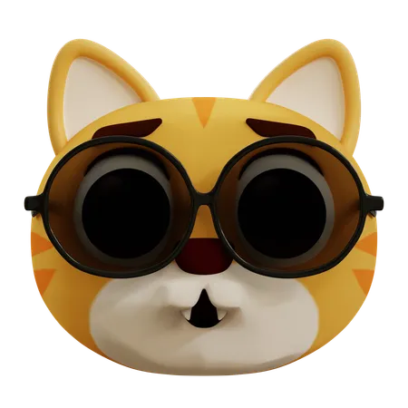 Cool Cute Cat  3D Icon