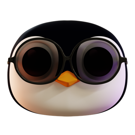 Cool Cute Penguin  3D Icon