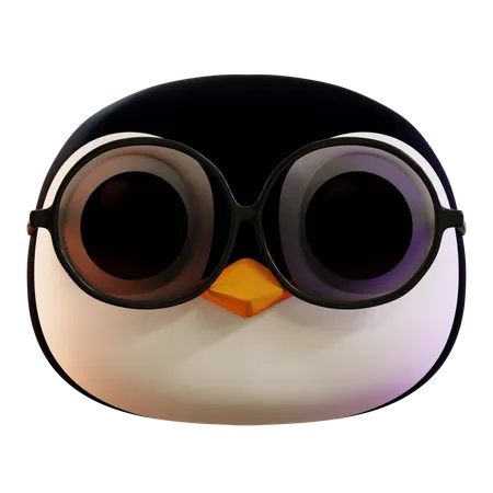 Cool Cute Penguin  3D Icon