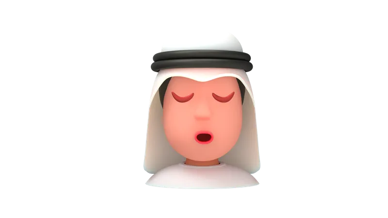 Cool Emirate Man  3D Illustration
