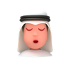 3d arab emoji logo