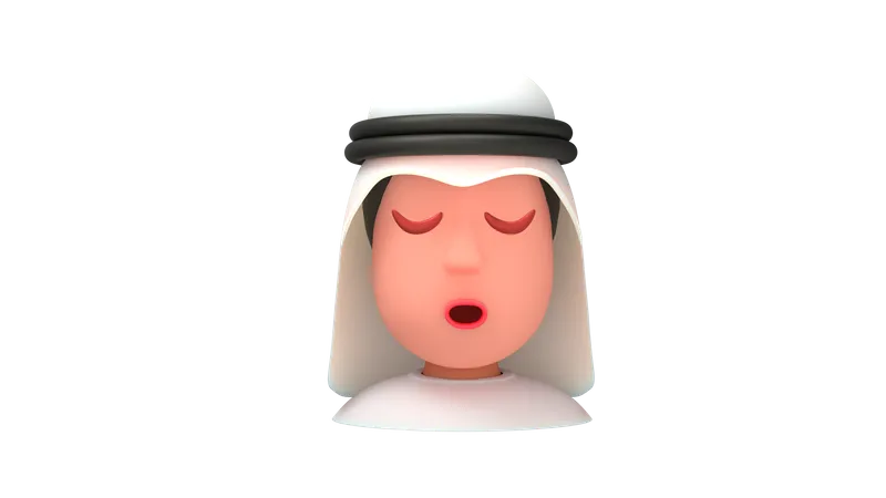 Hombre genial del emirato  3D Emoji