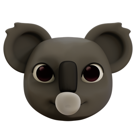 Cool emoji de koala  3D Icon