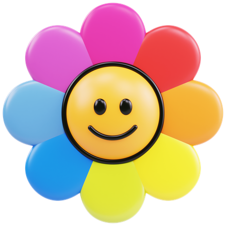 Cool Flower  3D Icon