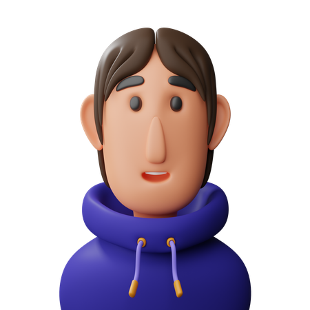 Cool guy avatar  3D Icon