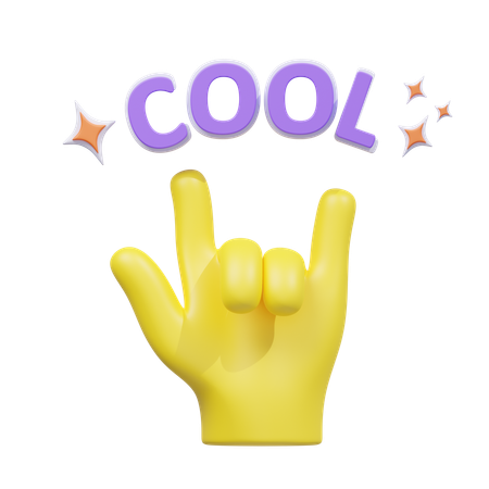 Cool Hand Gesture  3D Icon