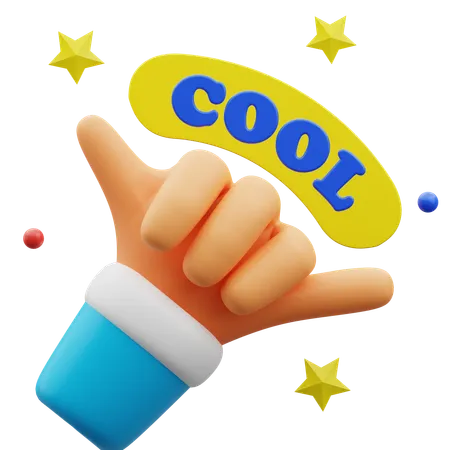 Cool Hand Gesture  3D Sticker