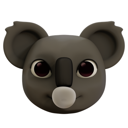 Cool Koala Emoji  3D Icon