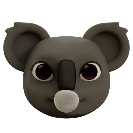 Cool Koala Emoji  3D Icon