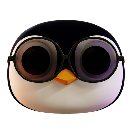 Pingüino lindo genial  3D Icon