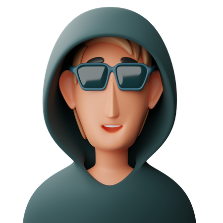 Cool Man  3D Icon