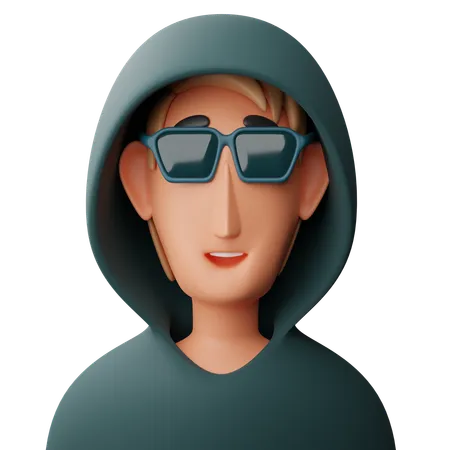 Cool Man  3D Icon