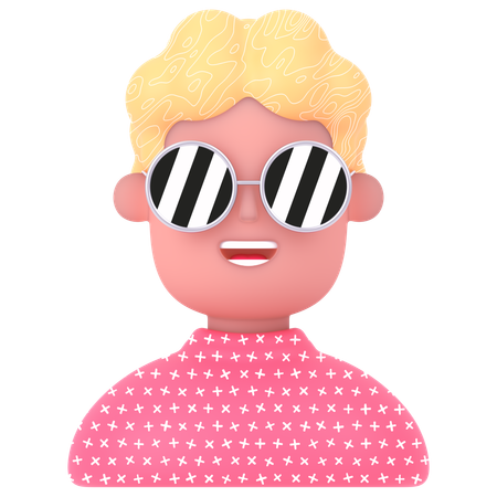Cool Man  3D Icon