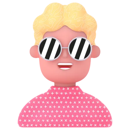Cool Man  3D Icon