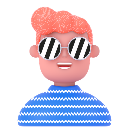 Cool Man  3D Icon