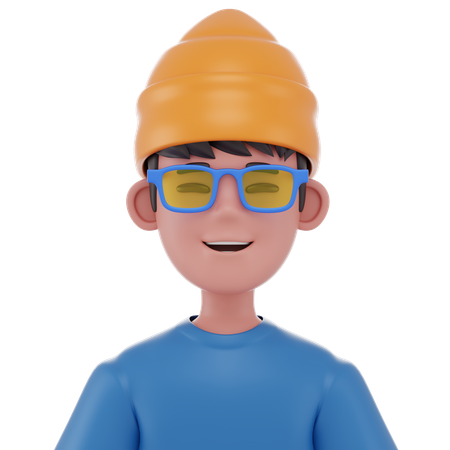 Cool Man  3D Icon