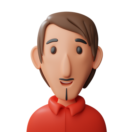 Cool man avatar  3D Icon