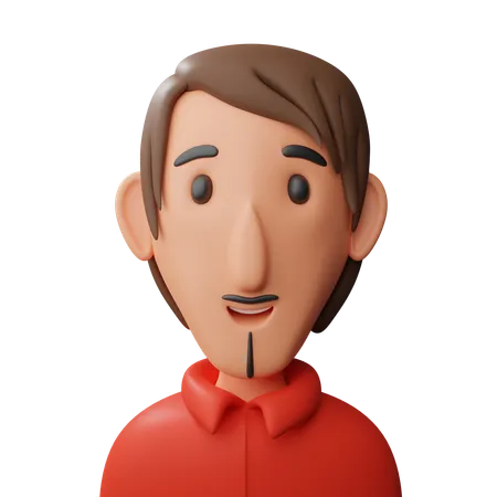 Cool man avatar  3D Icon