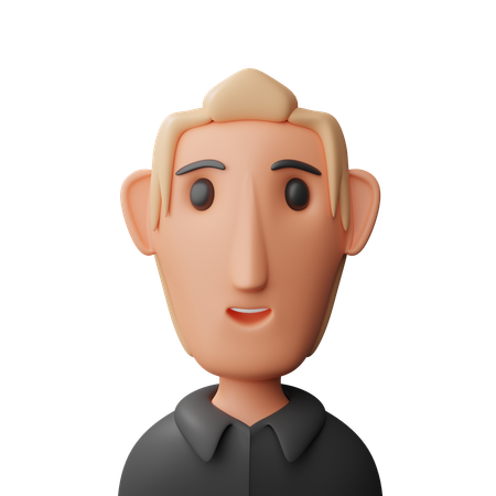 Cool man avatar  3D Icon