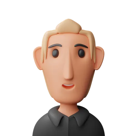 Cool man avatar  3D Icon