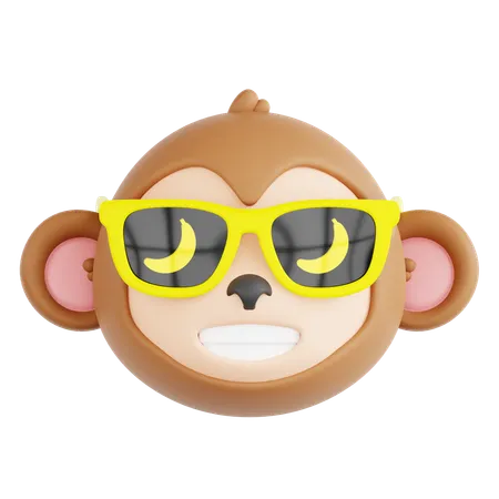 Cool Monkey  3D Icon
